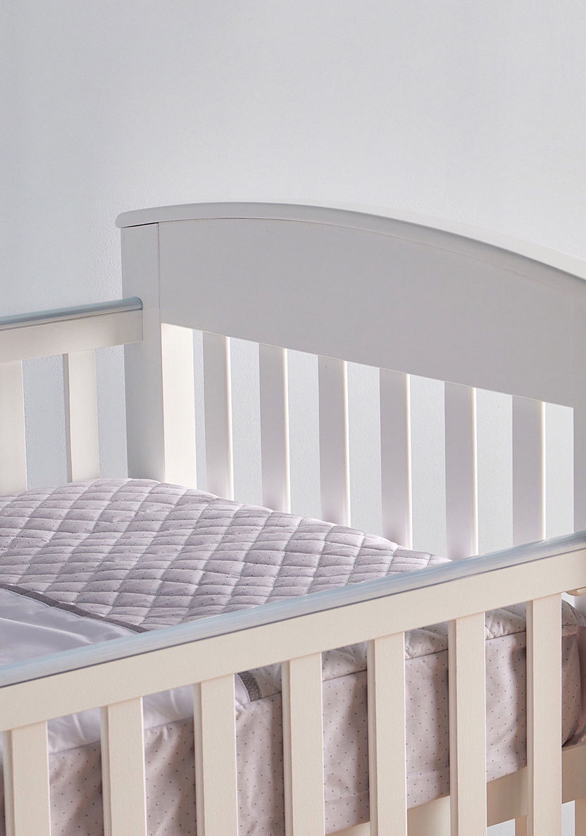 Giggles Marcia Wooden Crib with Three Adjustable Heights - White (Up to 3 years)-Baby Cribs-image-4