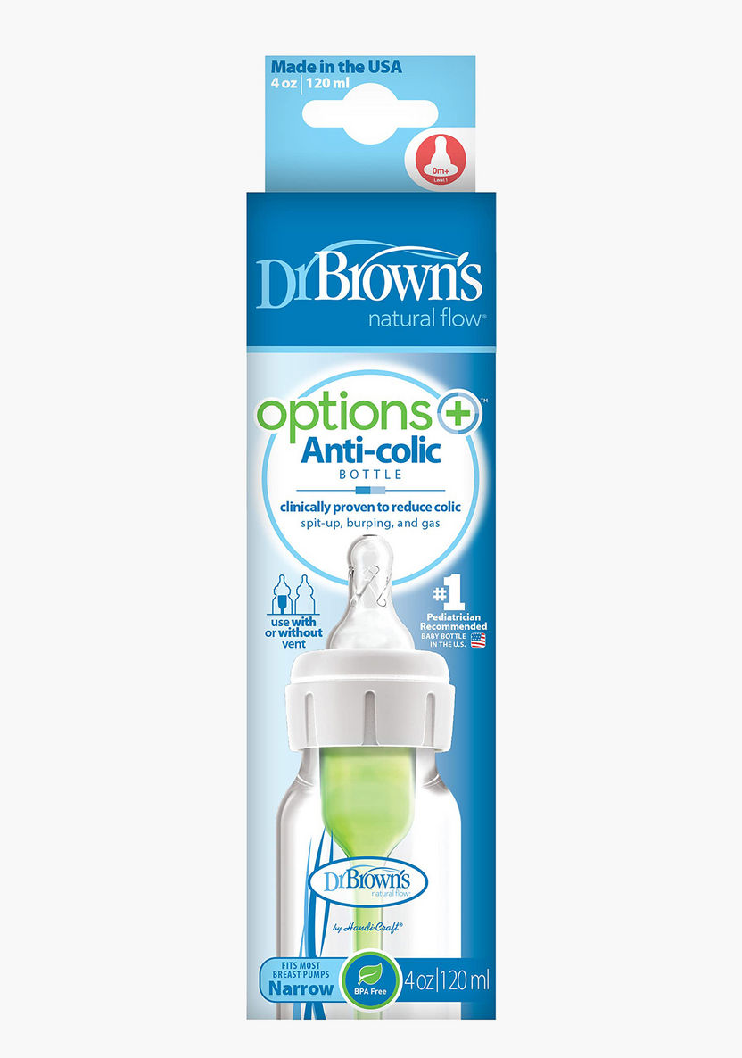 Dr. Brown's Anti-Colic Feeding Bottle - 120 ml-Bottles and Teats-image-0