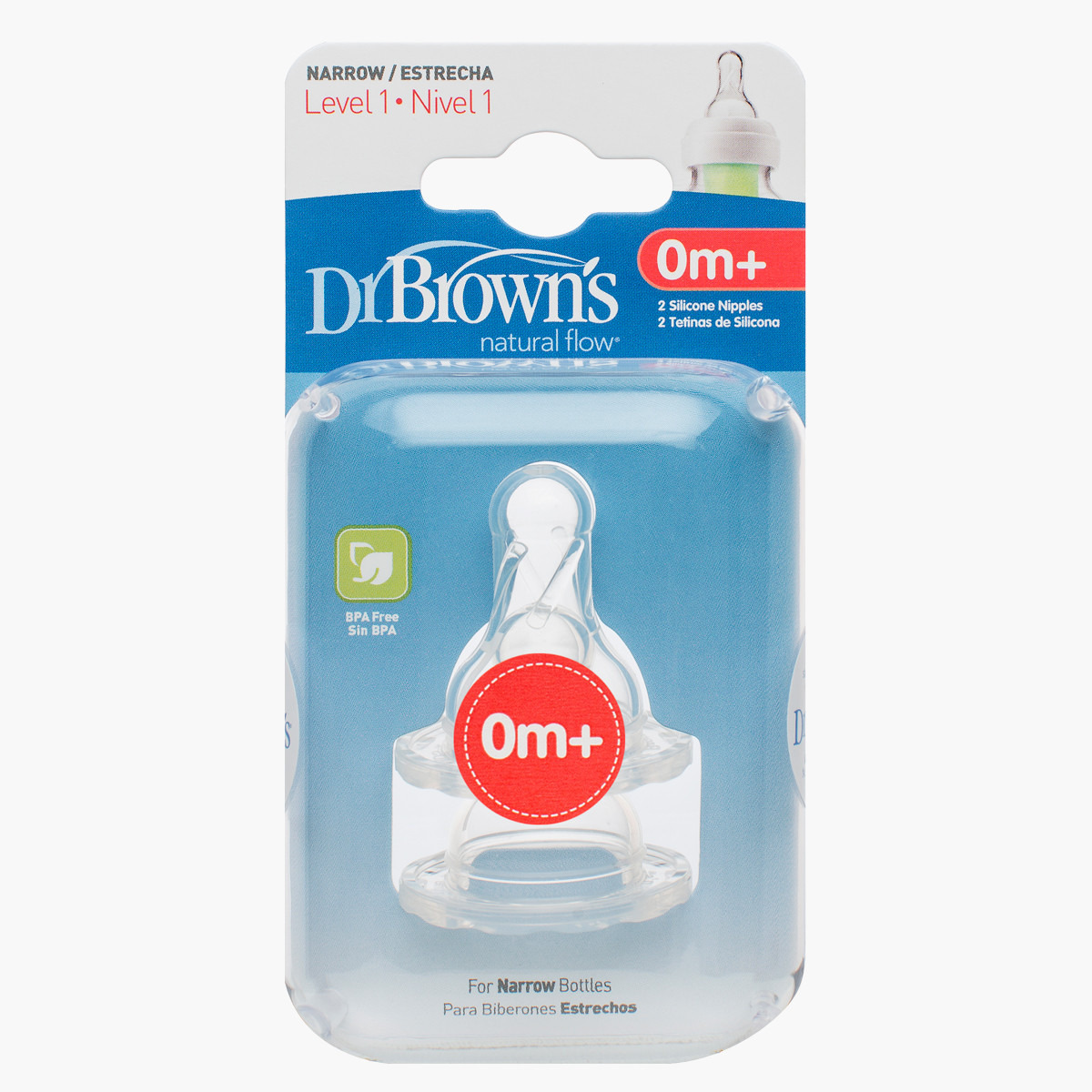 Dr. Brown's Feeding Bottle Nipple - Set of 2-baby-feeding-feedingbottles-bottlesandteats-image-2