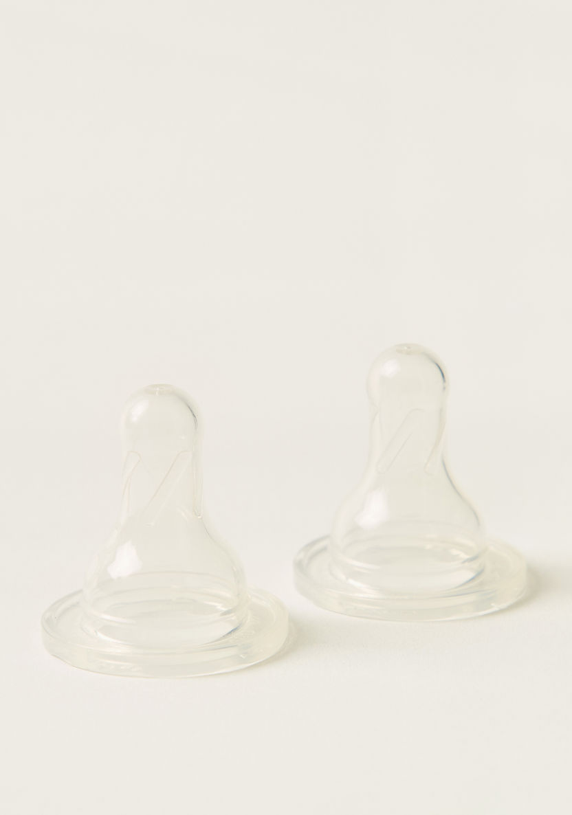 Dr. Brows Natural Flow Bottle Nipples - Set of 2-Bottles and Teats-image-0