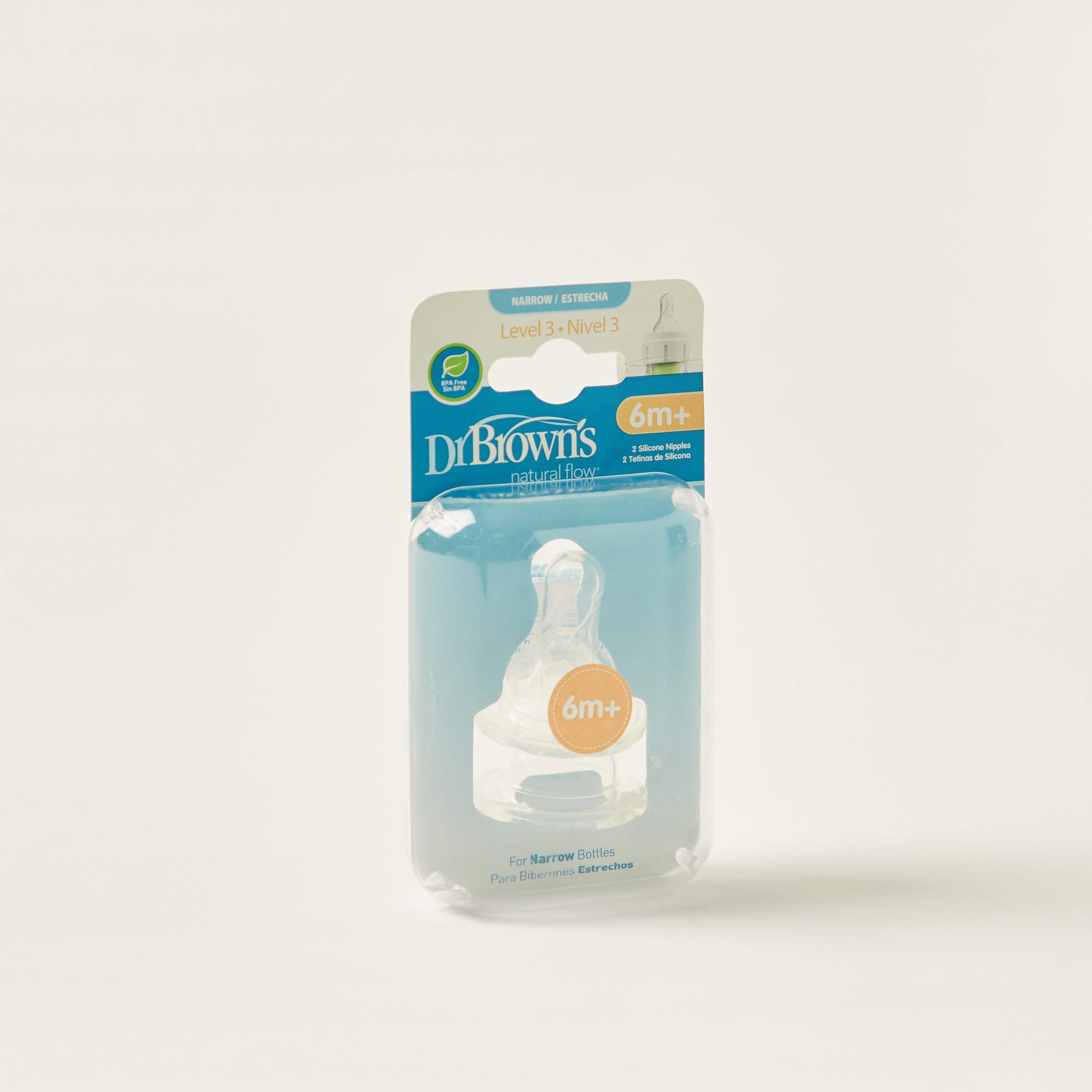 Dr. Brows Natural Flow Bottle Nipples - Set of 2-baby-feeding-feedingbottles-bottlesandteats-image-4