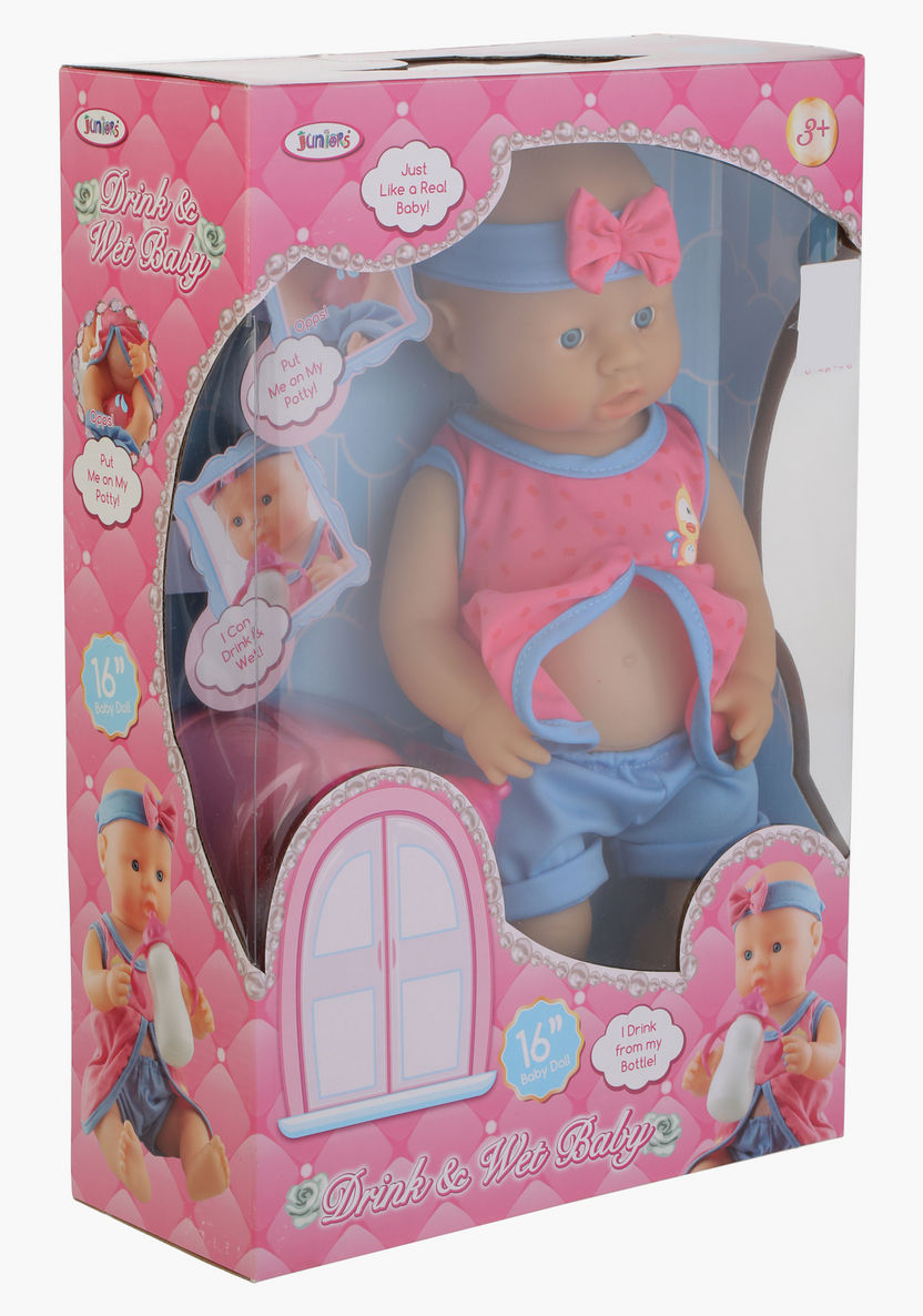 Juniors Drink and Wet Baby Doll Playset-Dolls and Playsets-image-3