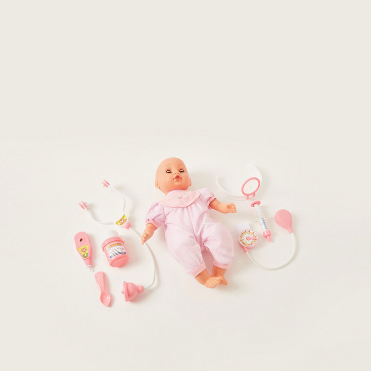 Baby Doll with Medical Accessories Set