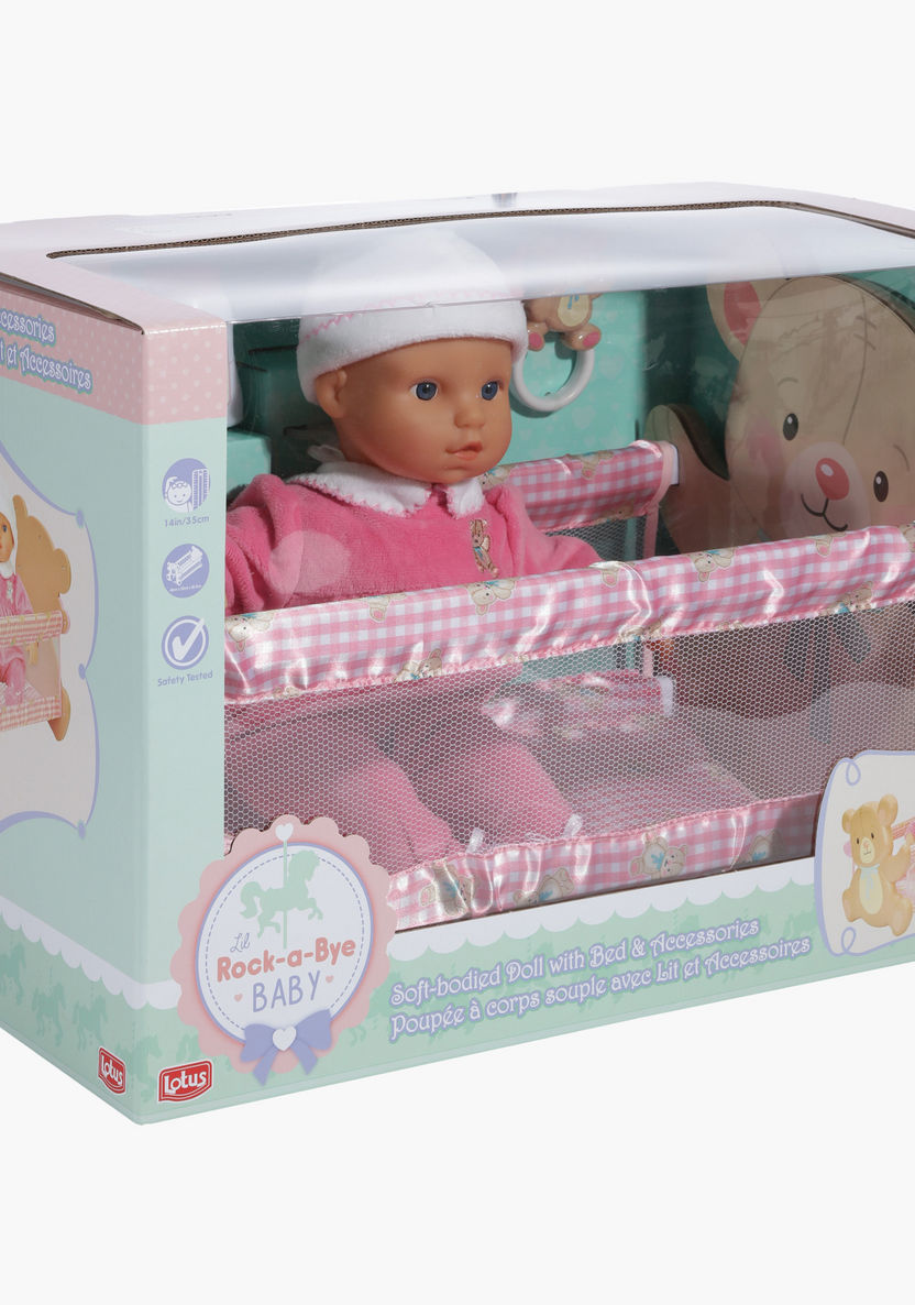 Rock-a-Bye Baby Doll and Crib Set-Dolls and Playsets-image-3