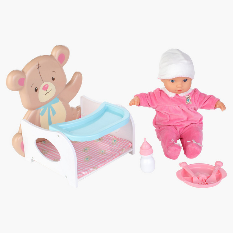 Lotus Baby Doll with Feeding Accessories