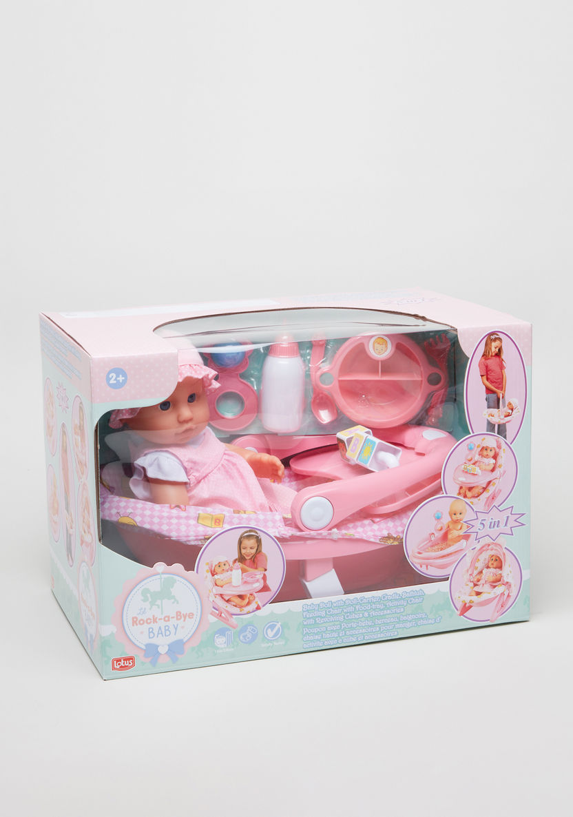 Nursery Baby Doll Playset with 5-in-1 Accessories-Gifts-image-0