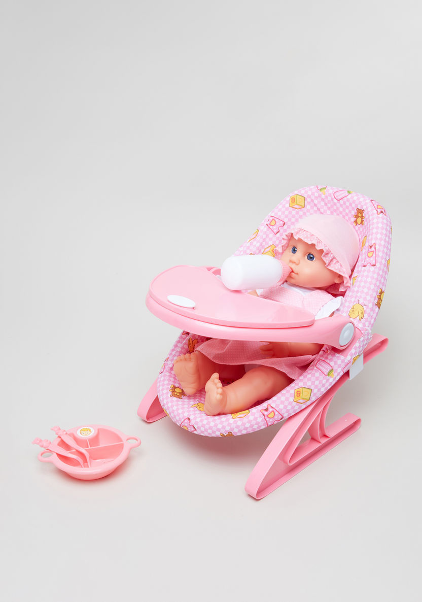 Nursery Baby Doll Playset with 5-in-1 Accessories-Gifts-image-3
