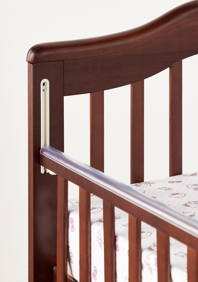 Giggles Jolie Wooden Crib with Three Adjustable Heights - Brown (Up to 3 years)-Baby Cribs-image-7