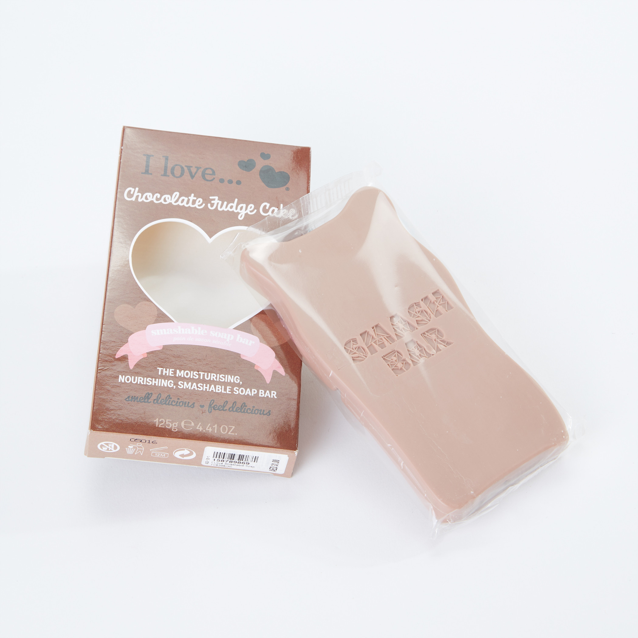 I LOVE...Smashable Chocolate Fudge Cake Soap Bar - 125 g-beautyandpersonalcare-bathandbody-bathandshower-soaps-image-2