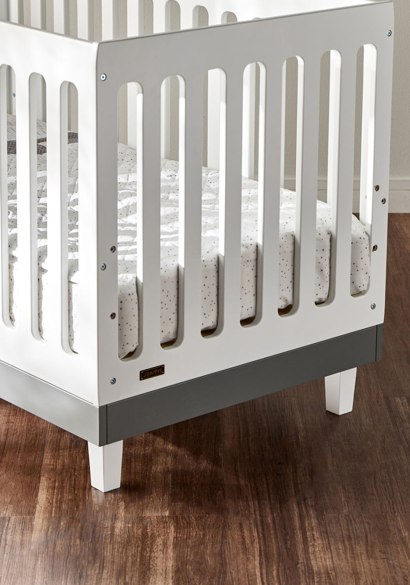 Juniors Madison 3-in-1 White Wooden Convertible Crib (Up to 5 years)-Baby Cribs-image-9