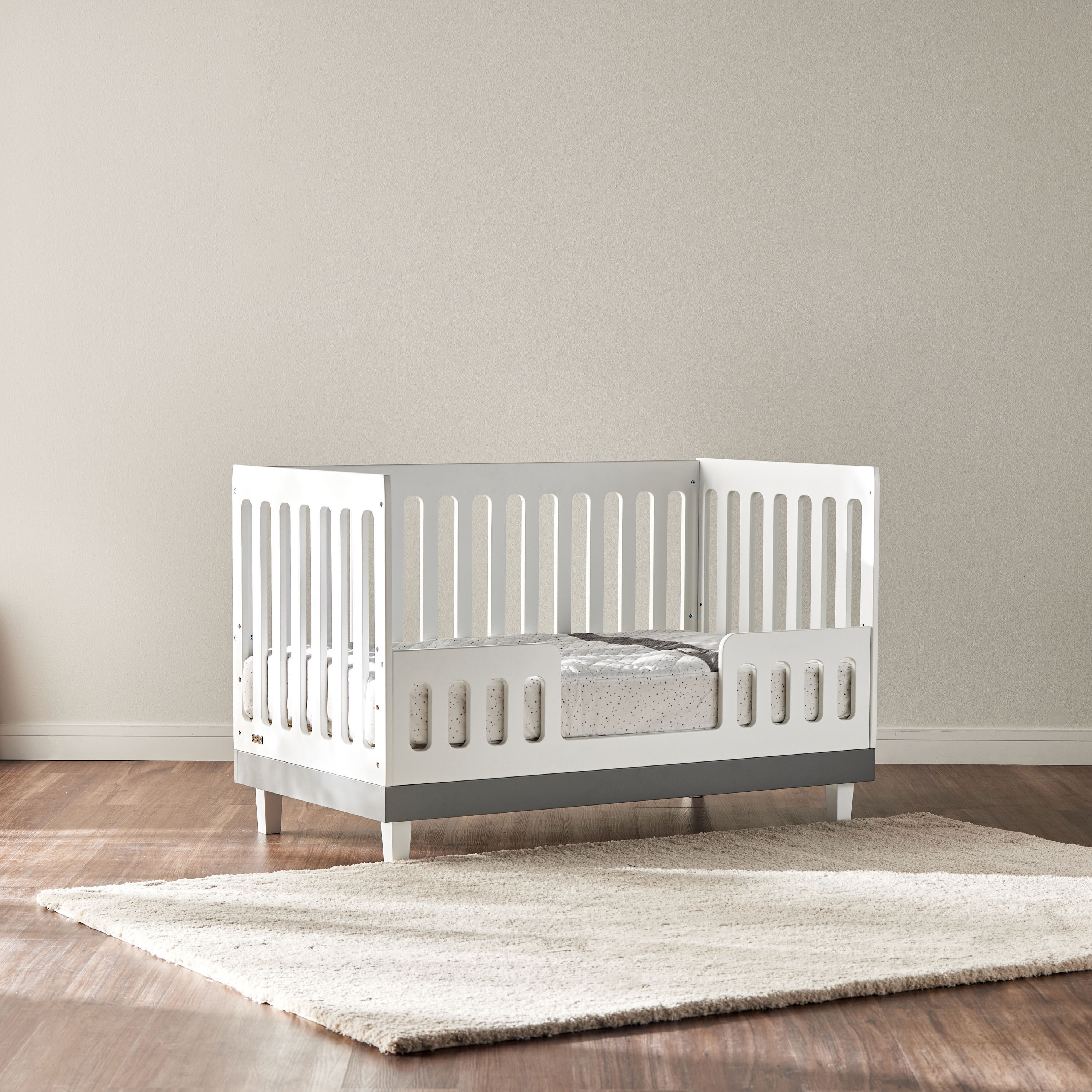 Buy Juniors Madison 3 in 1 White Wooden Convertible Crib Up to 5 years Online Babyshop UAE