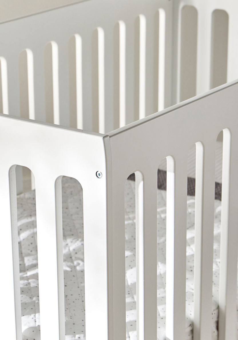 Juniors Madison 3-in-1 White Wooden Convertible Crib (Up to 5 years)-Baby Cribs-image-8