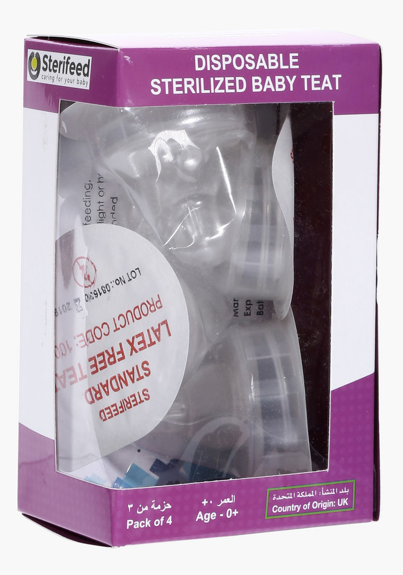 Sterifeed Disposable Sterilized Feeding Teat - Set of 4-Bottles and Teats-image-1