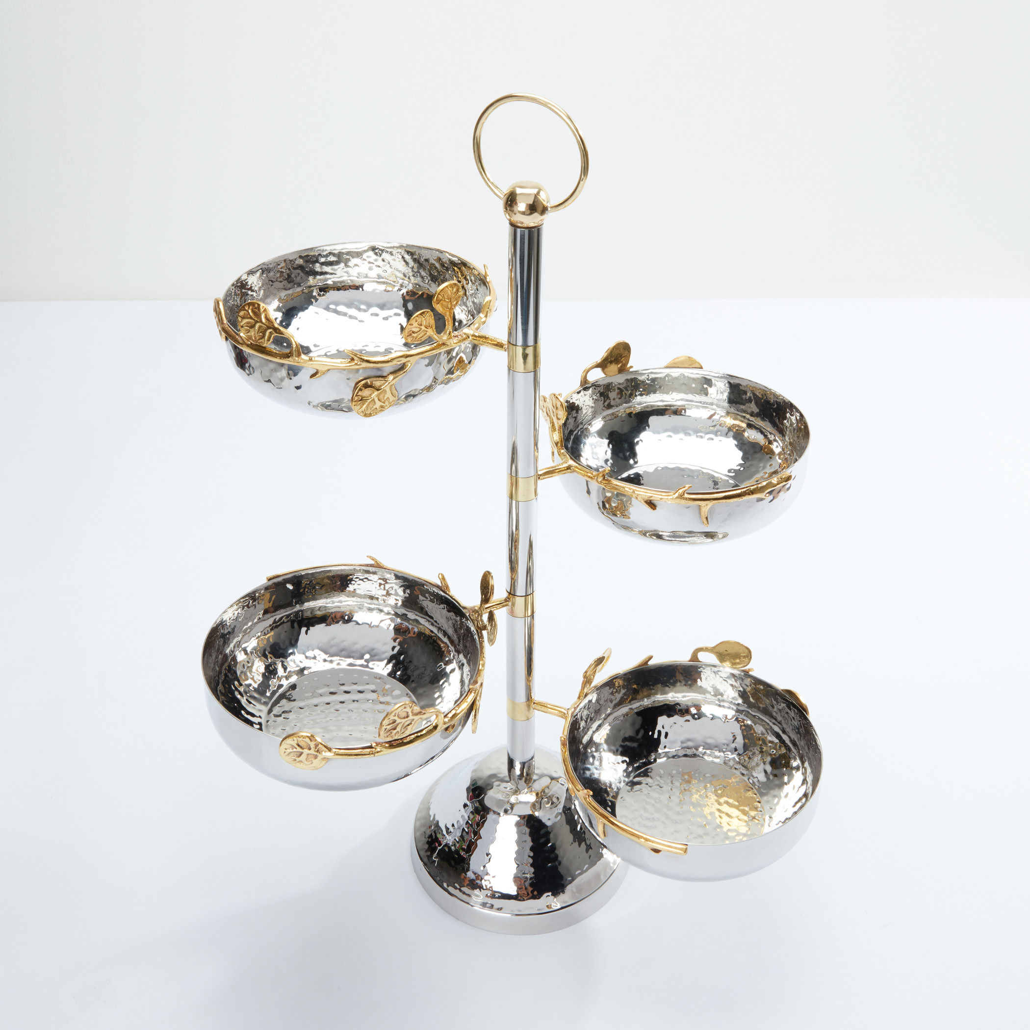 سلطانيات تقديم مع حامل - أربع قطع-household-decor-vasesandbowls-image-3