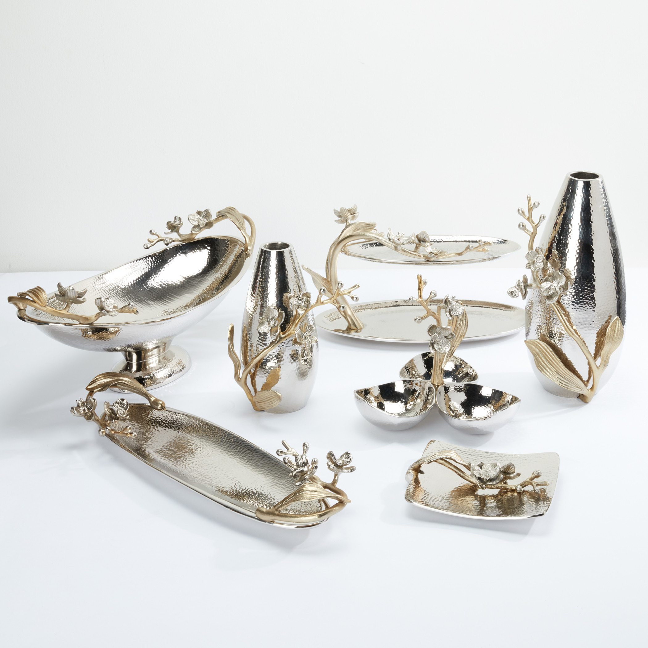 سلطانيات تقديم مع حامل - أربع قطع-household-decor-vasesandbowls-image-4