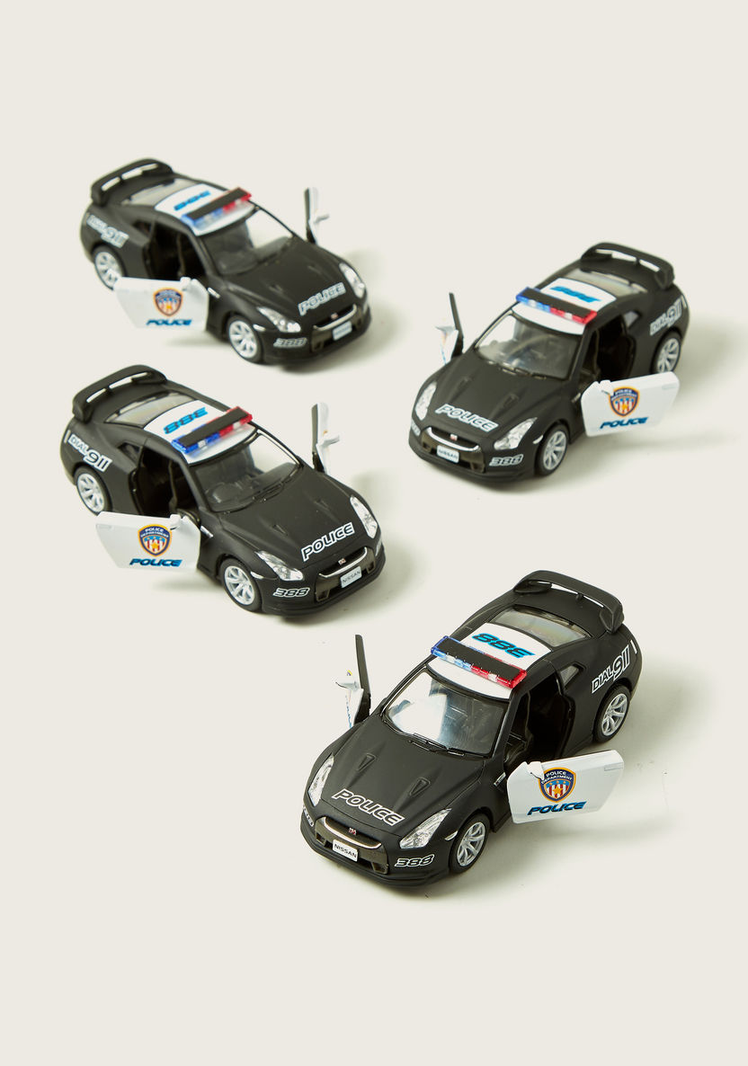 KiNSMART 2009 Nissan GT R R35 Police Toy Car-Scooters and Vehicles-image-4