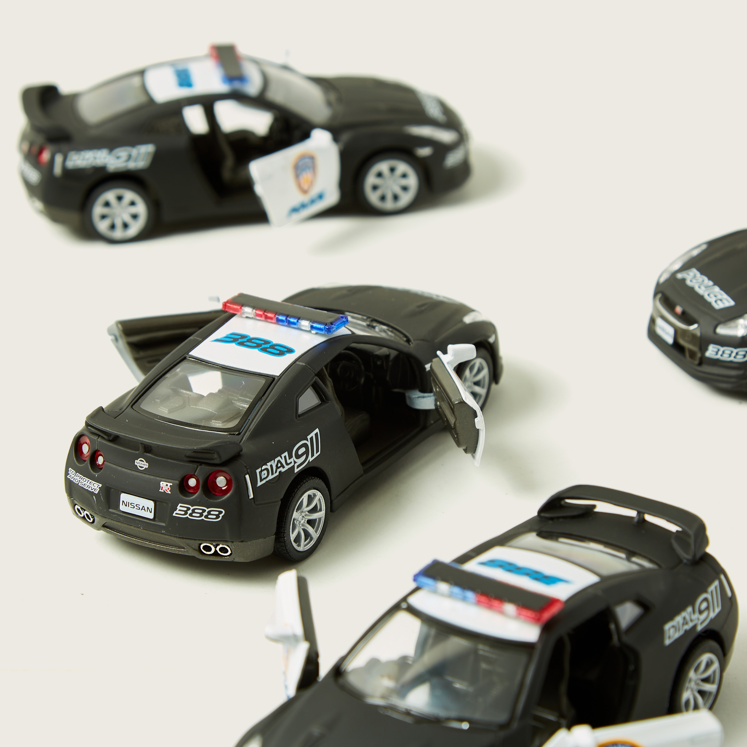 KiNSMART 2009 Nissan GT R R35 Police Toy Car-toys-playvehicles-utilityvehicles-image-6