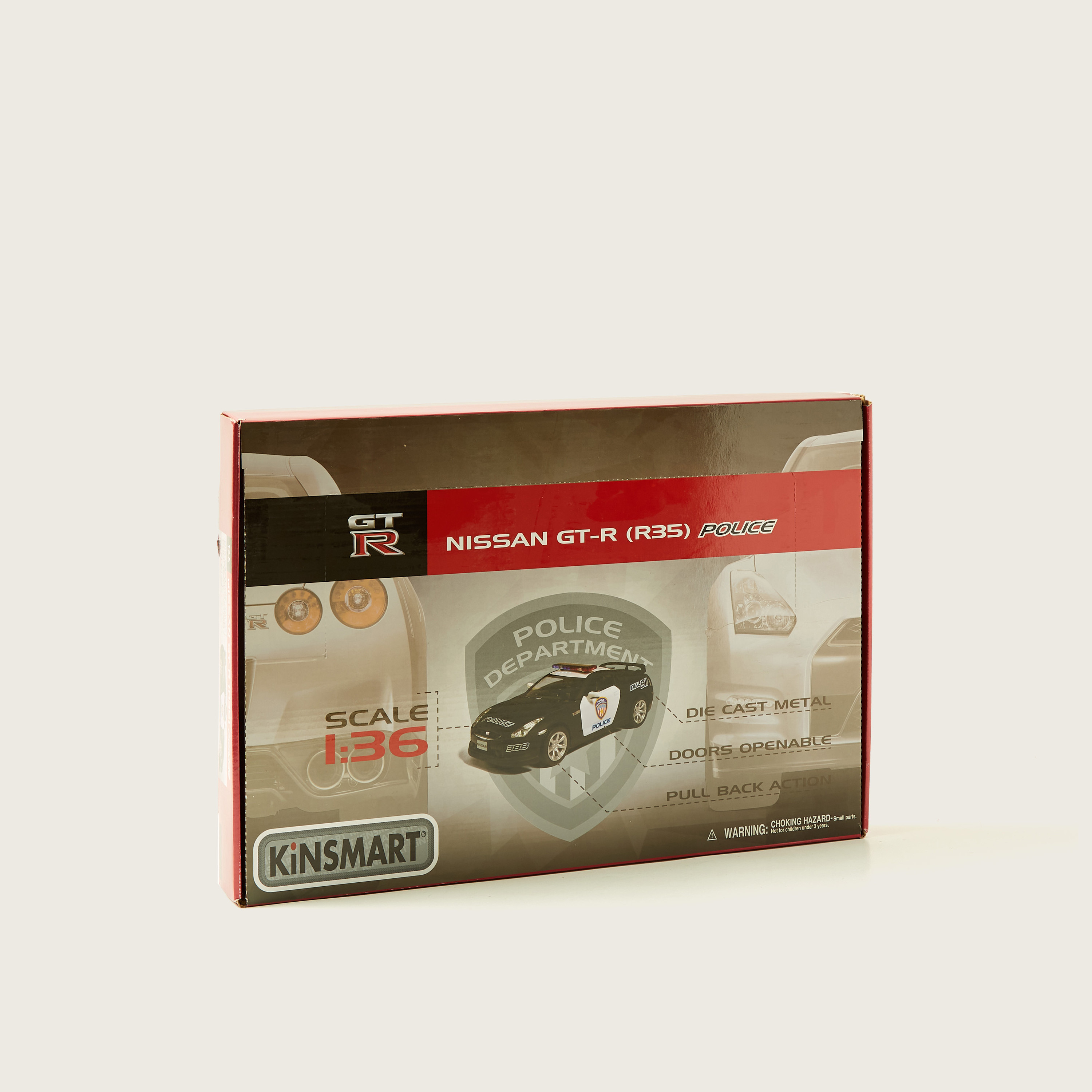 KiNSMART 2009 Nissan GT R R35 Police Toy Car-toys-playvehicles-utilityvehicles-image-7