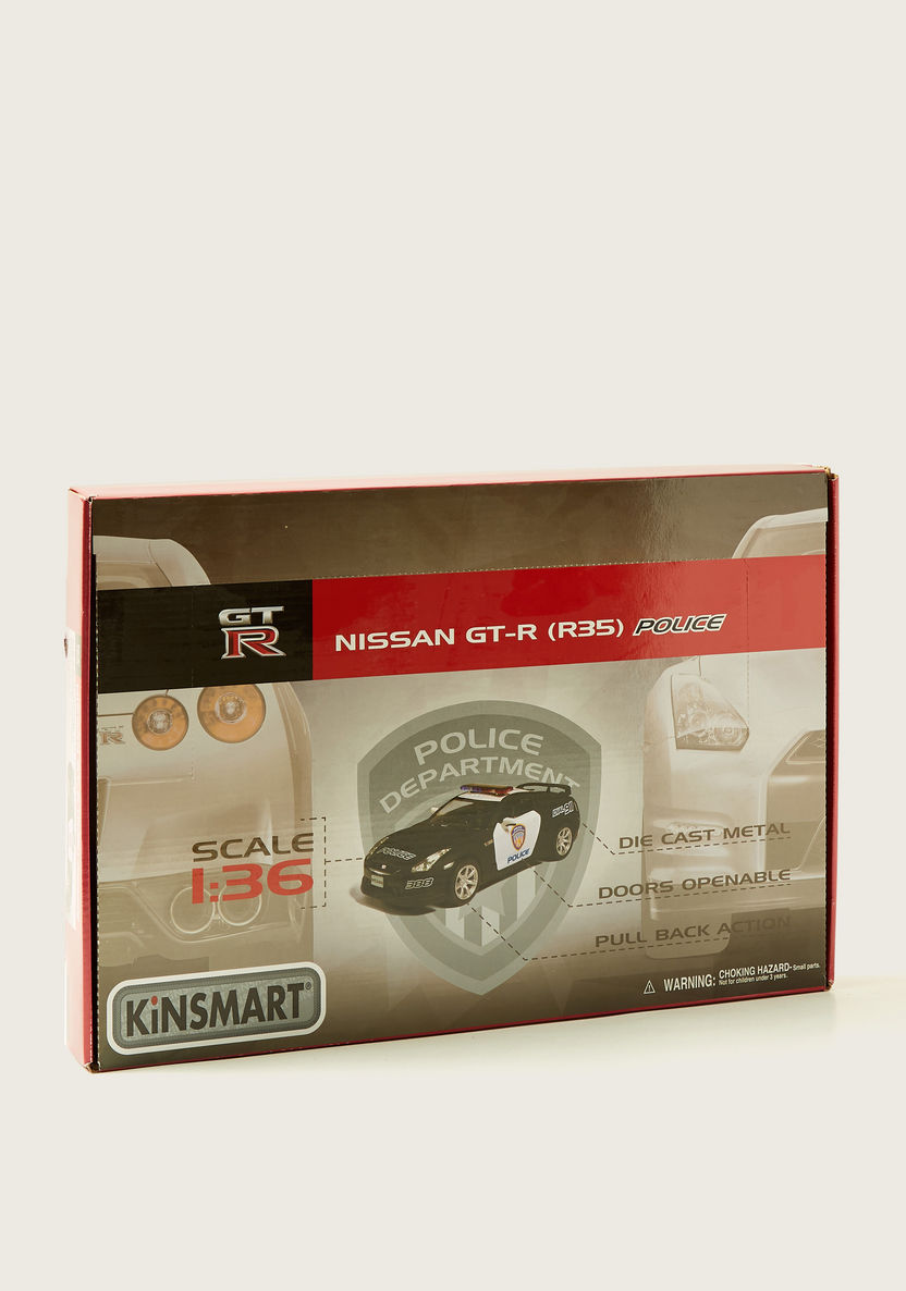 KiNSMART 2009 Nissan GT R R35 Police Toy Car-Scooters and Vehicles-image-6