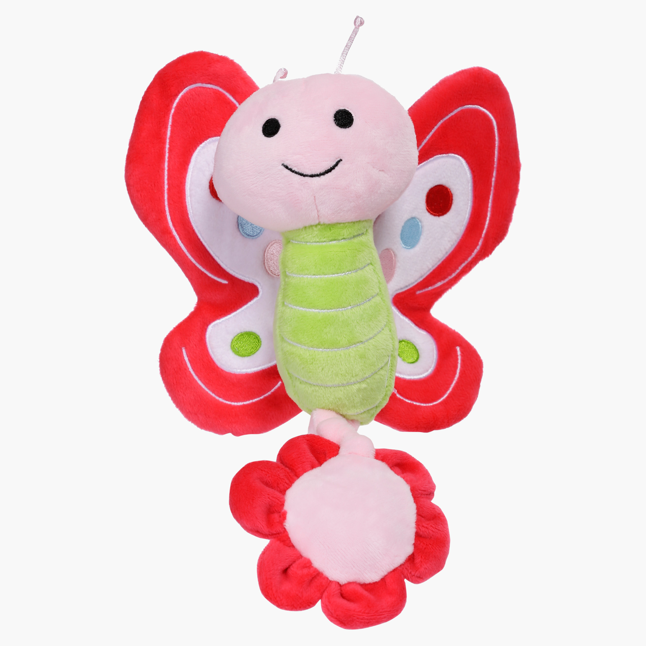 Juniors Musical Pull String Butterfly Plush Toy