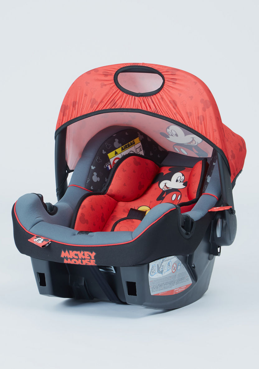Mickey Mouse Print Beone Car Seat with Sun Canopy-Car Seats-image-0
