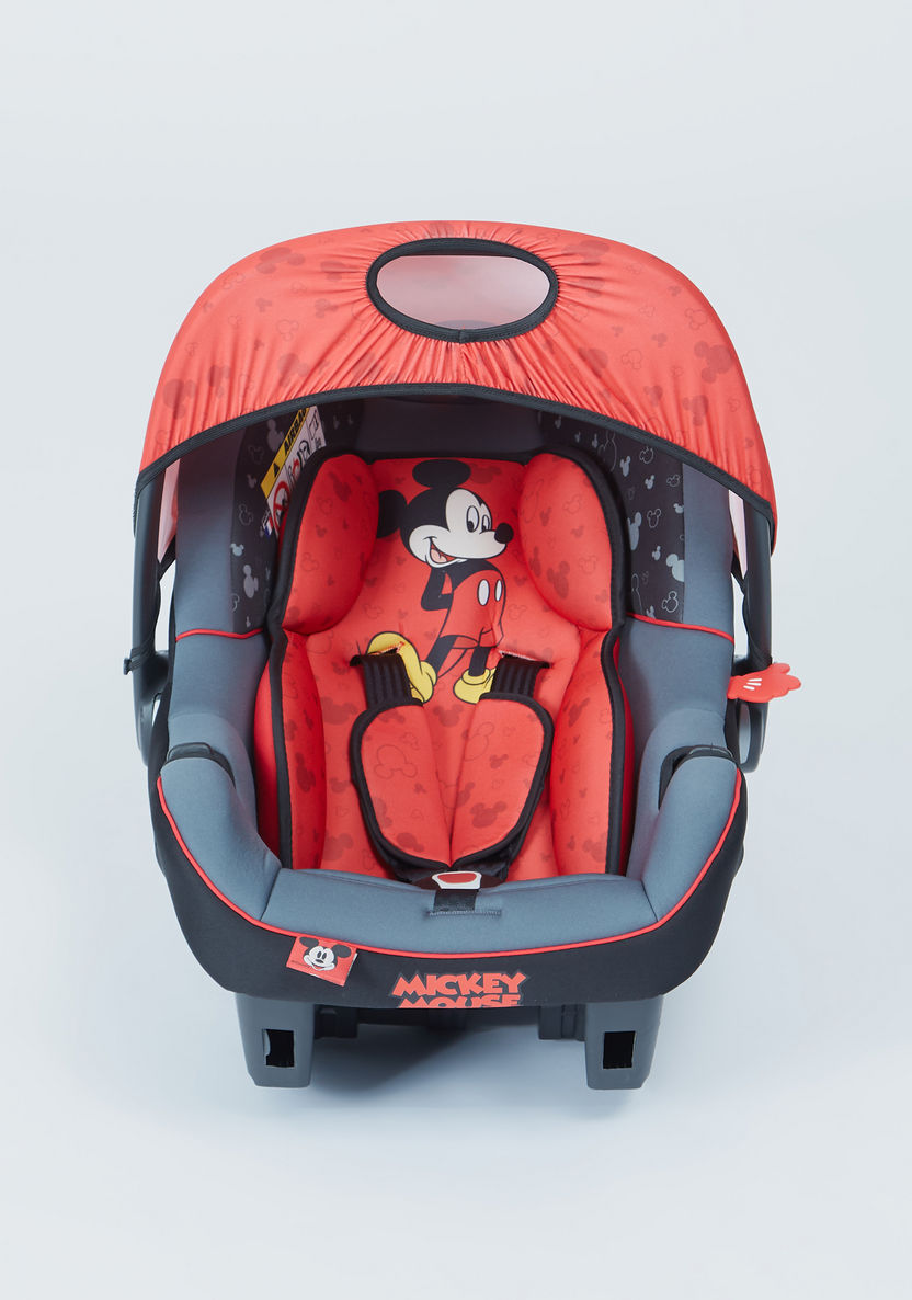 Mickey Mouse Print Beone Car Seat with Sun Canopy-Car Seats-image-1