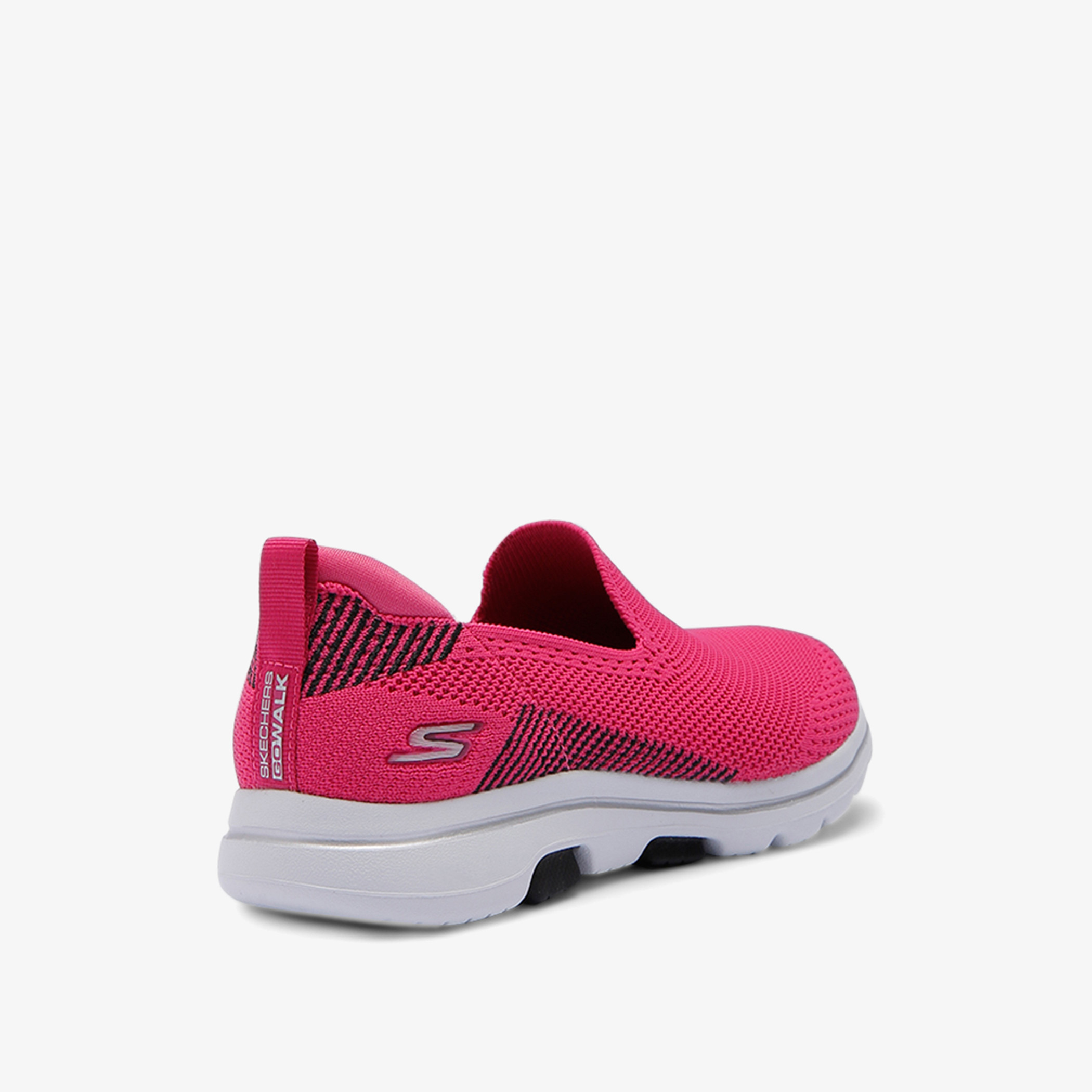 حذاء مشي نسائي من سكيتشرز جو ووك 5 مع غوغا مات بتبريد الهواء ذو مزخرف - 15900-PKBK-sports-women-shoes-image-4
