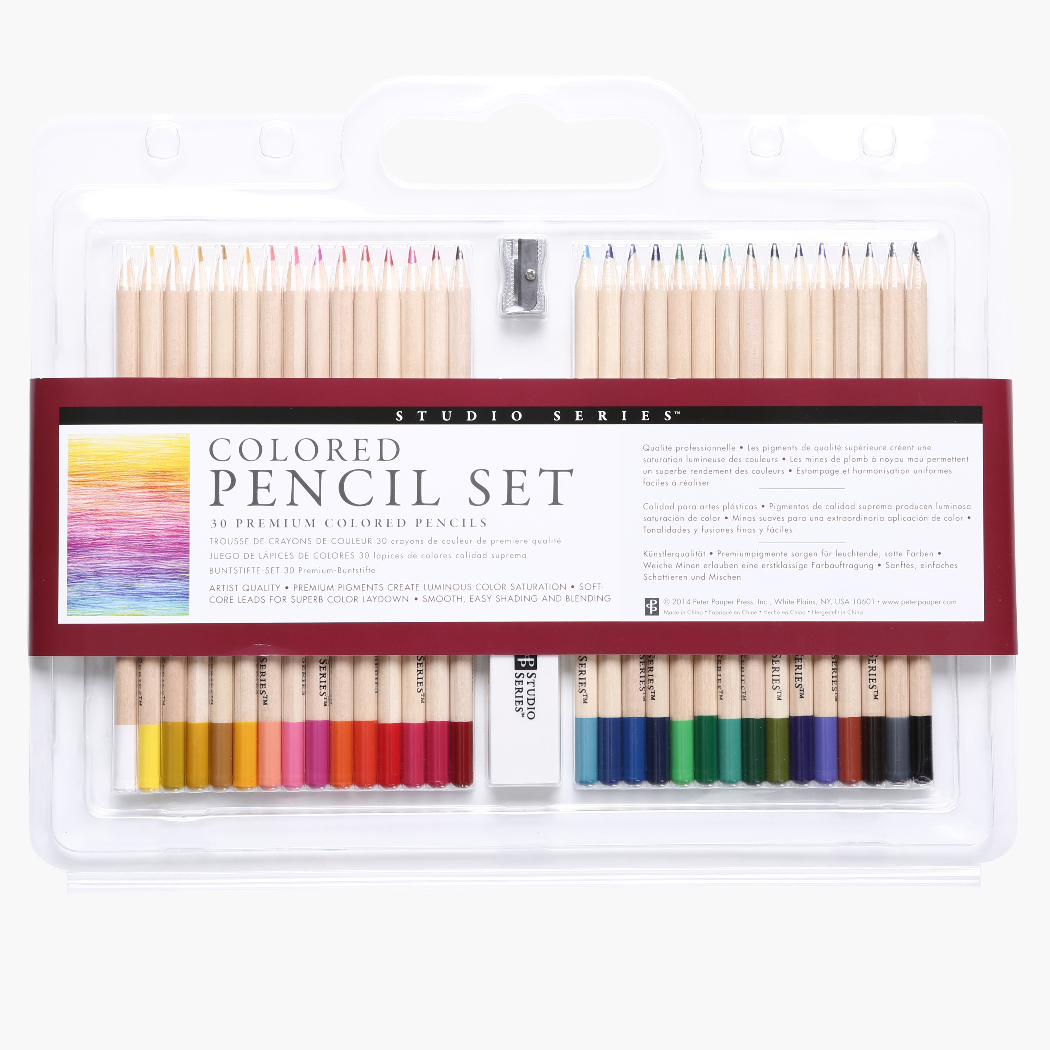 30 Premium Colours Pencil Set -  31.75 X 27.94 cms-school-stationery-pensandpencils-image-2