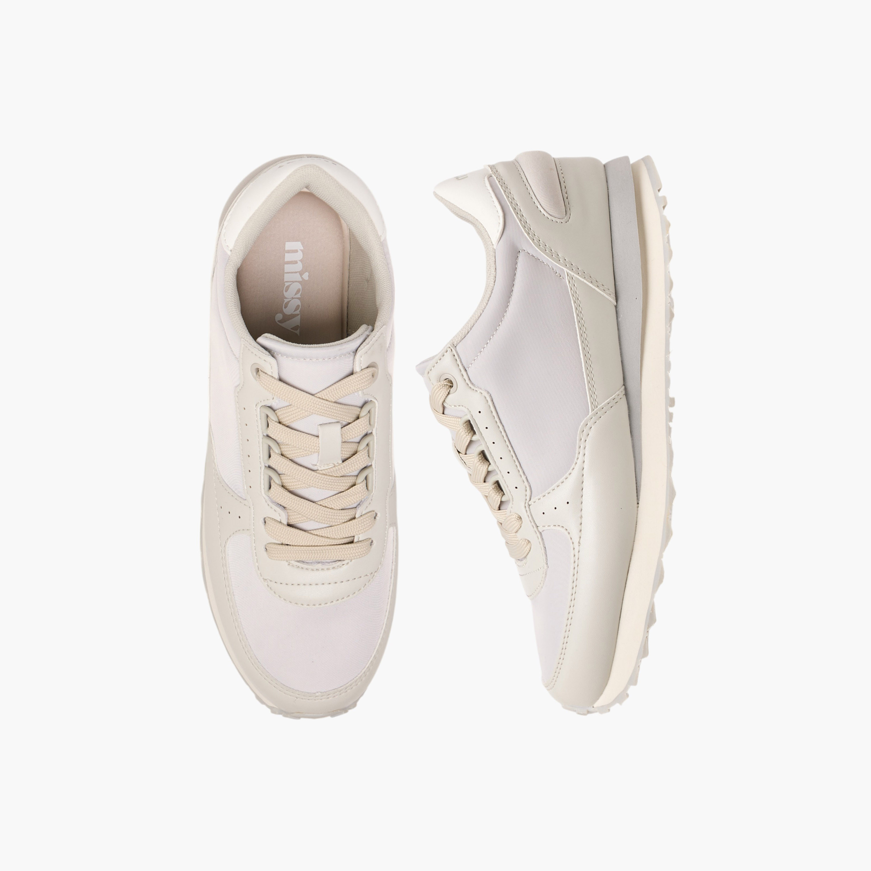 Missy Panelled Sneakers with Lace-Up Closure-women-shoes-sneakers-image-1