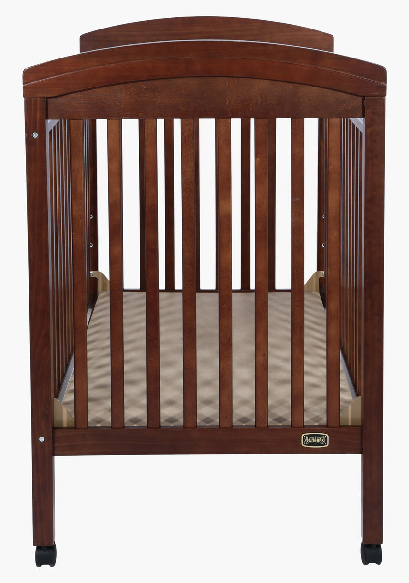 Juniors Magaret Wooden Crib with Three Adjustable Heights - Brown (Up to 3 years)-Baby Cribs-image-3