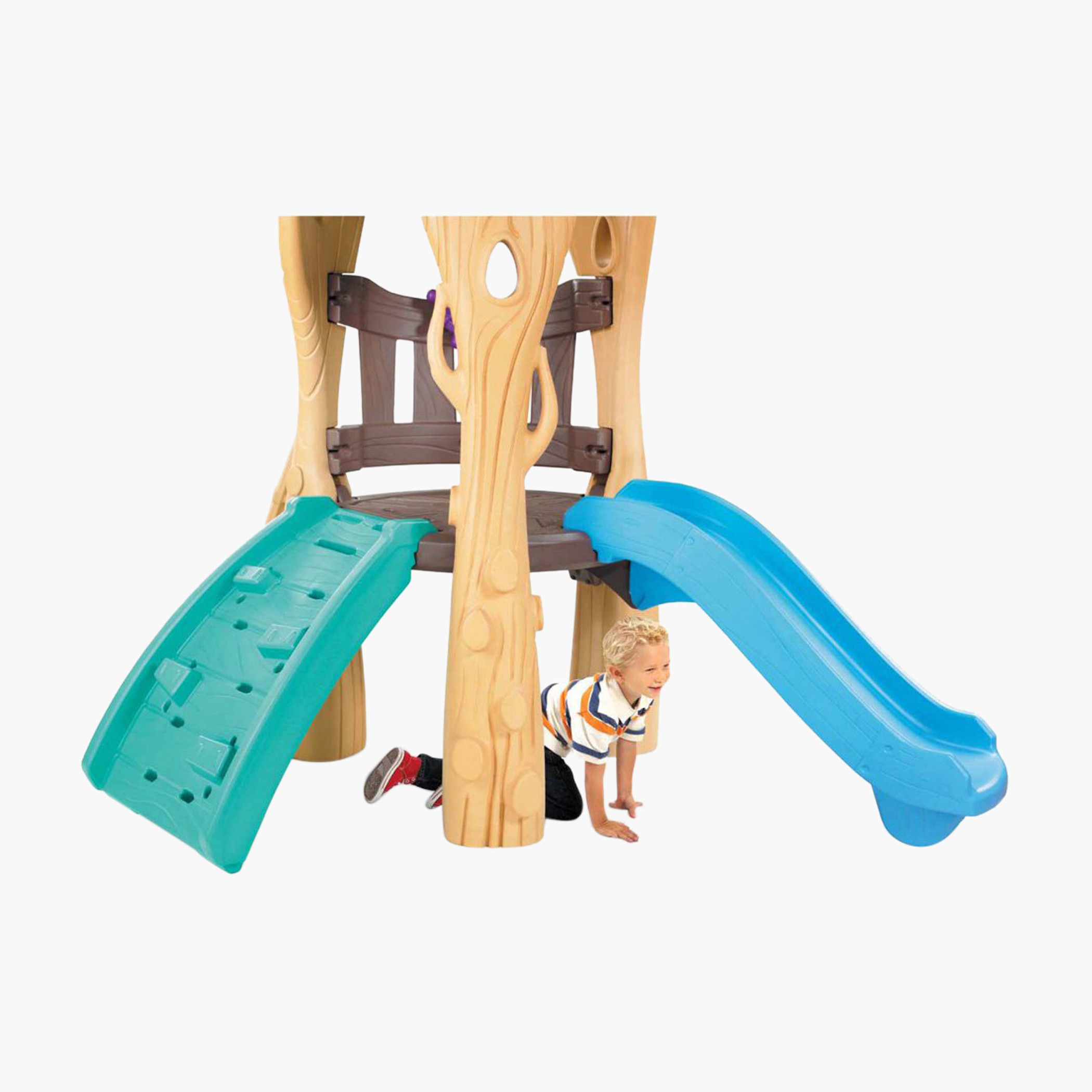 Little tikes treehouse sales climber with slide