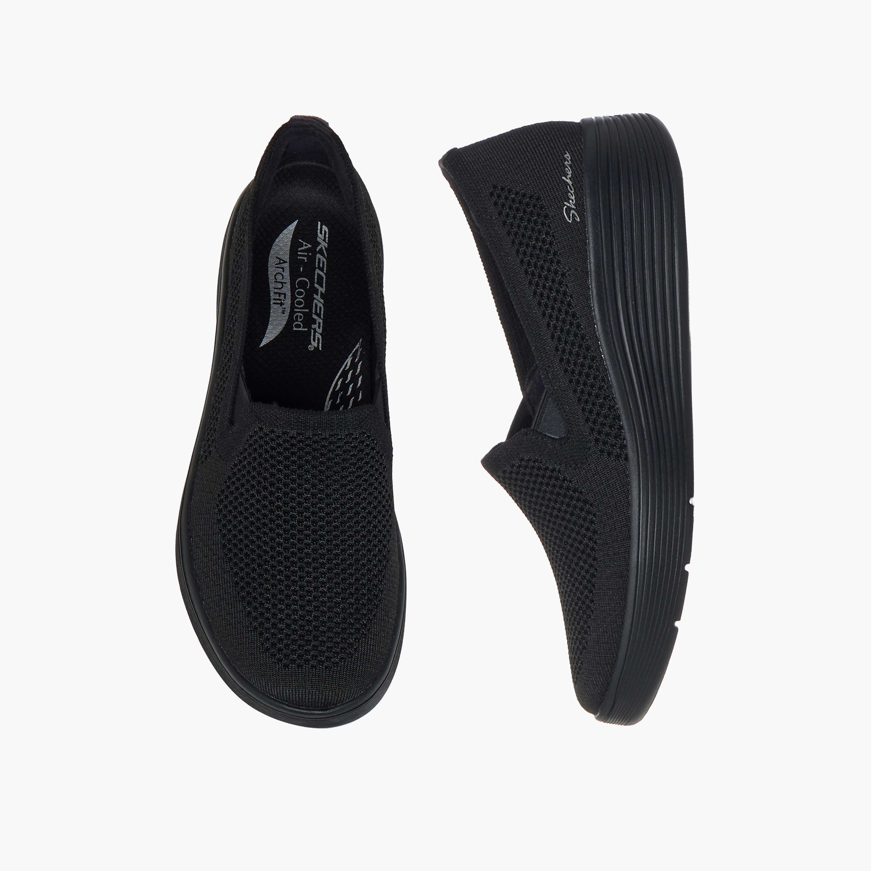 سكيتشرز- حذاء رياضي للنساء آرك فيت لاجونا سهل الارتداء وكاحل منخفض 159089 | OE-sports-women-shoes-image-11