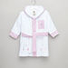 Giggles Applique Detail Hooded Robe with Tie-Up Belt-Towels and Flannels-thumbnail-0