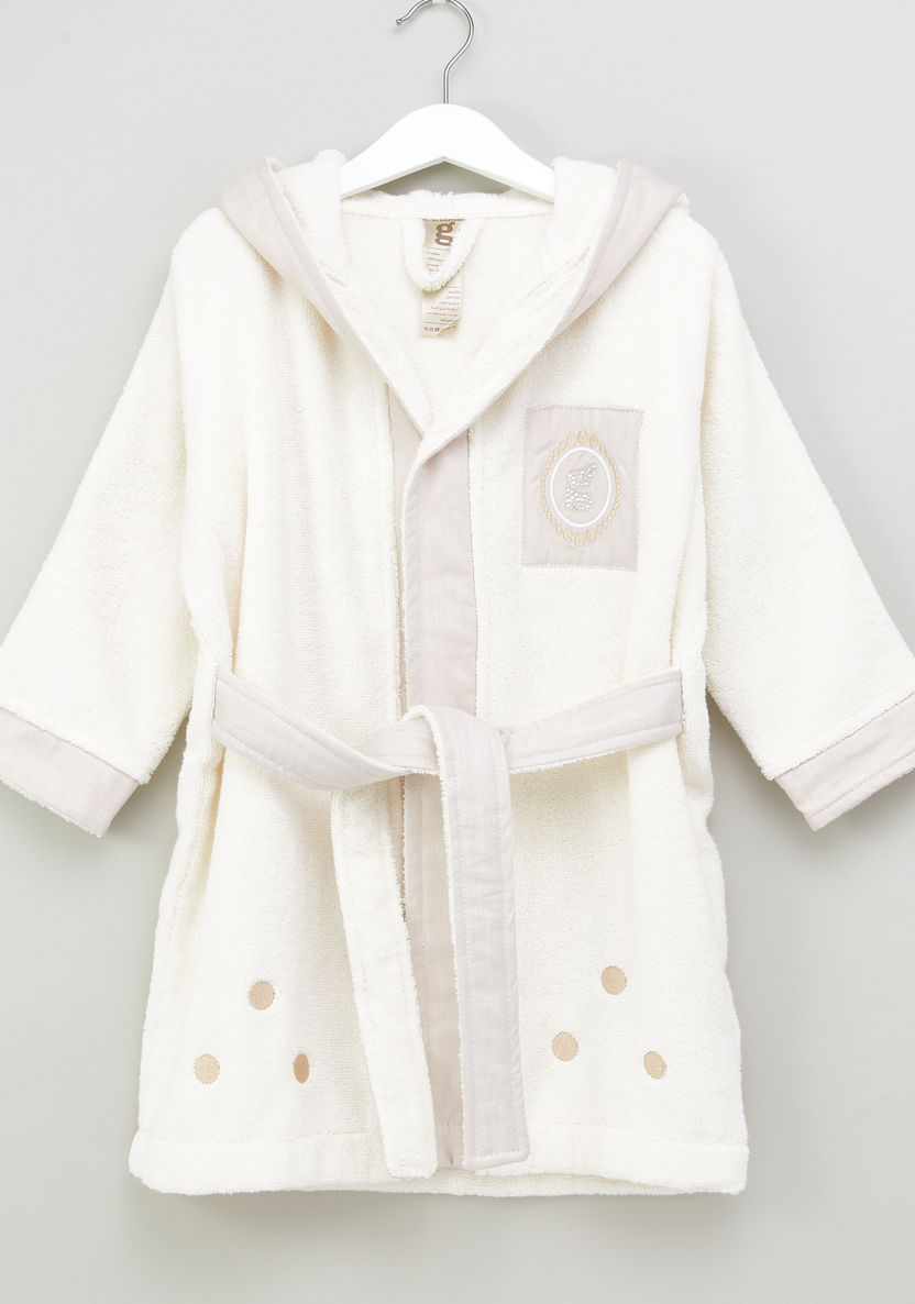 Giggles Textured Hooded Robe-Towels and Flannels-image-0