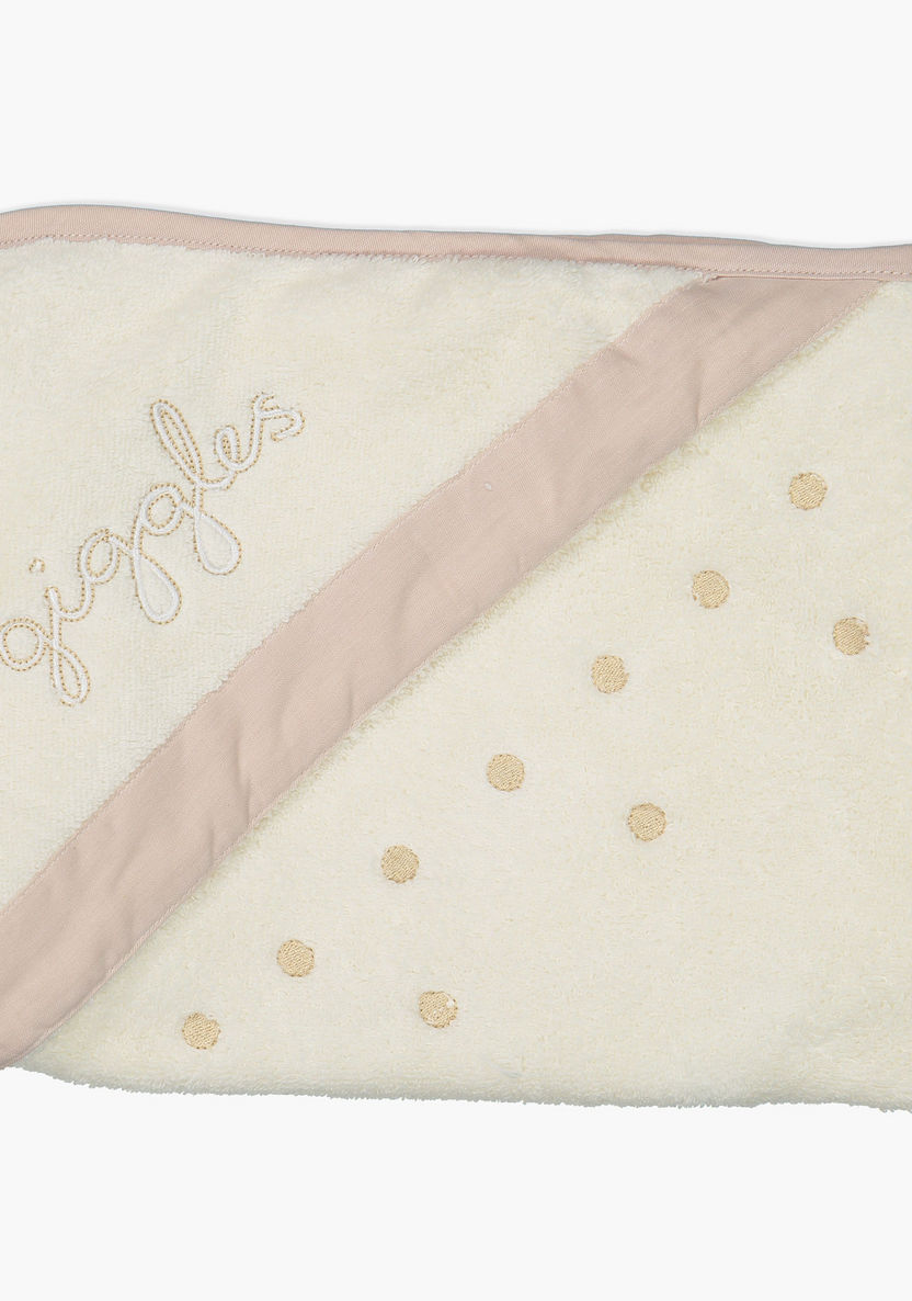 Giggles Embroidered Towel with Hood-Towels and Flannels-image-0