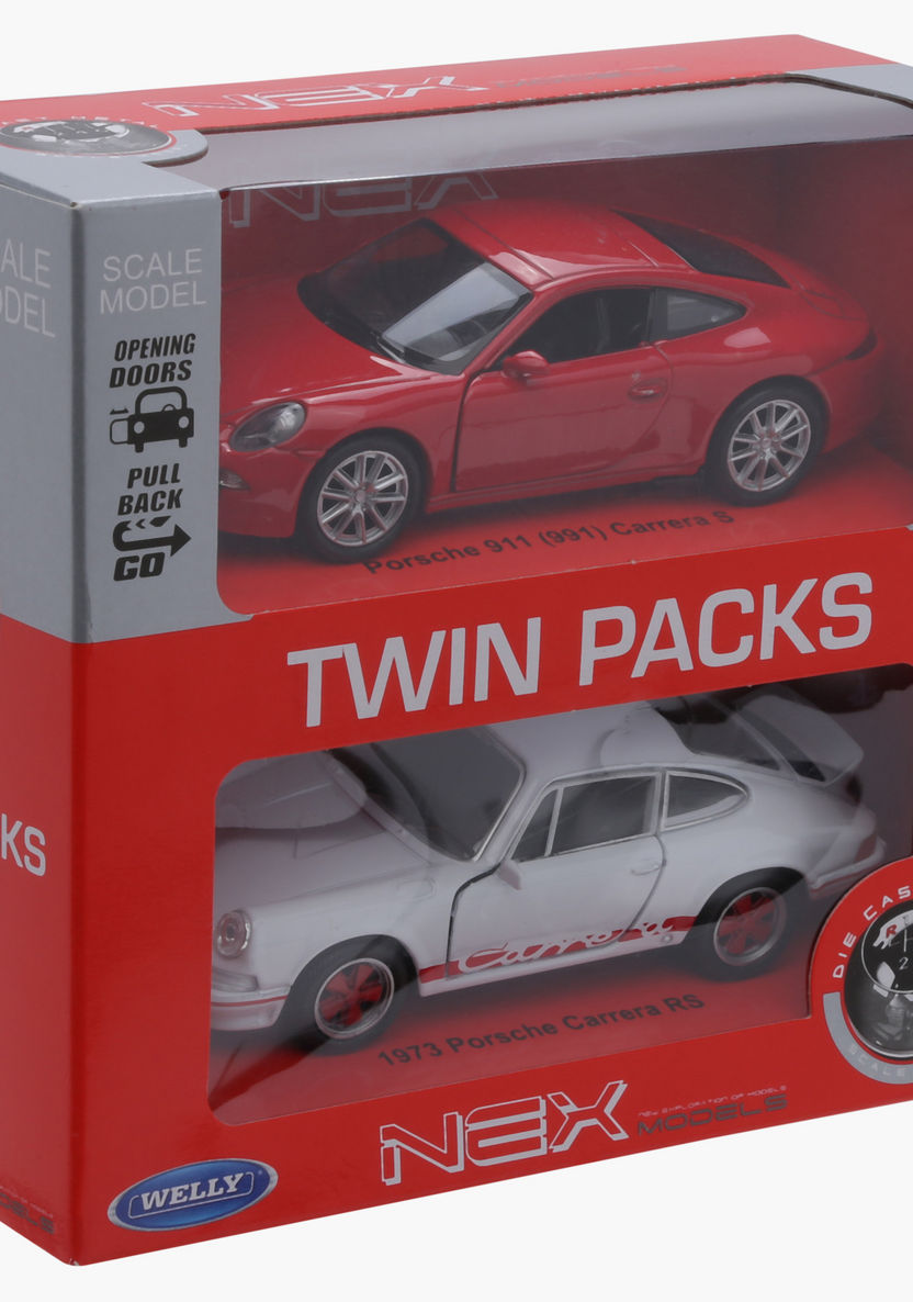 Welly Pull Back Twin Porsche Car Pack-Scooters and Vehicles-image-4