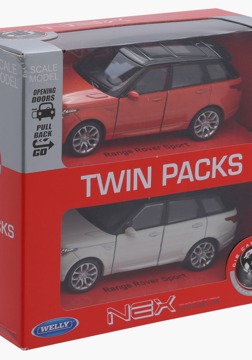 Welly Range Rover Pull Back Diecast Twin Car Set-Scooters and Vehicles-image-4