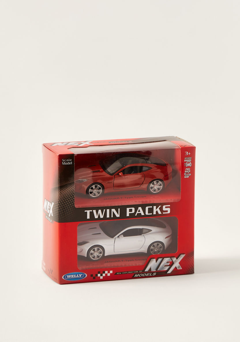 Welly Jaguar Pull Back Twin Car Set-Gifts-image-5