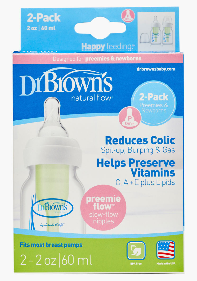 Dr. Brown's Milk Bottle - 2 Oz-Bottles and Teats-image-2