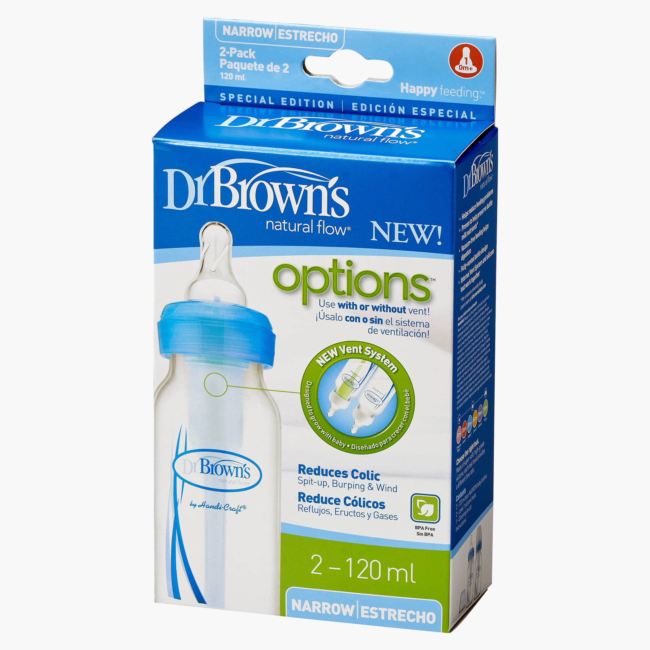 Dr. Brown's Feeding Bottle - 4 oz-baby-feeding-feedingbottles-bottlesandteats-image-2