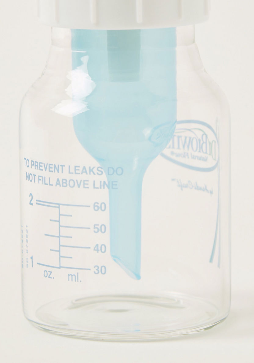 Dr. Brown's Natural Flow Feeding Bottle and Brush Set - 60 ml-Bottles and Teats-image-2