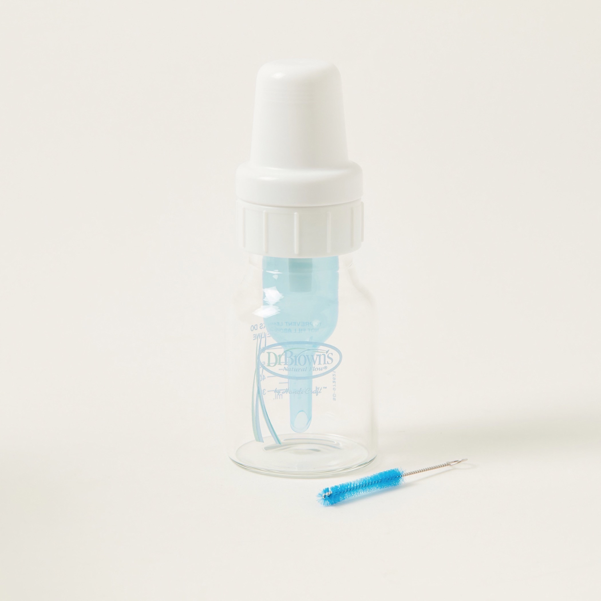 طقم رضّاعة بتدفق طبيعي وفرشاة من دكتور براون - 60 مل-baby-feeding-feedingbottles-bottlesandteats-image-4