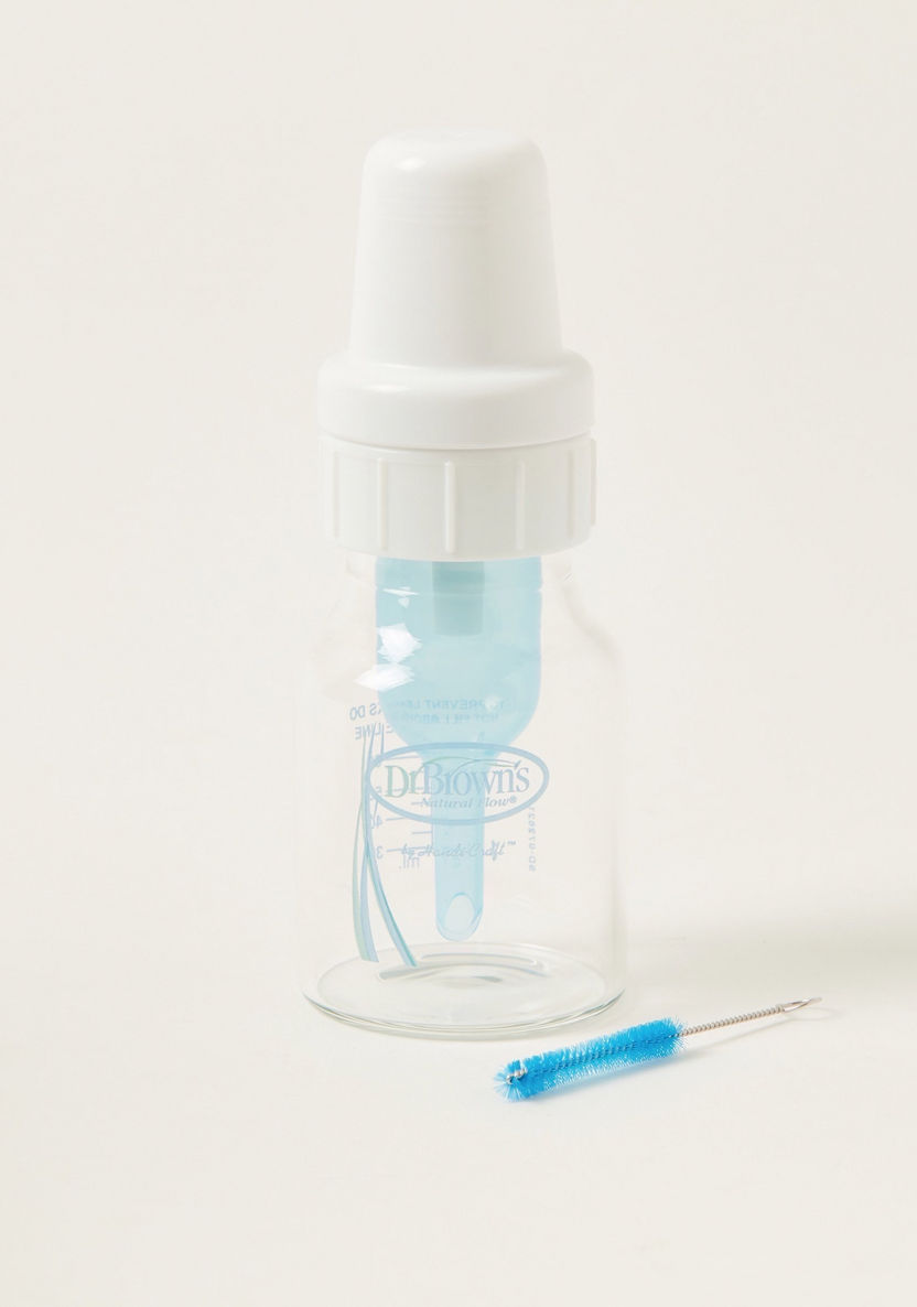 Dr. Brown's Natural Flow Feeding Bottle and Brush Set - 60 ml-Bottles and Teats-image-3