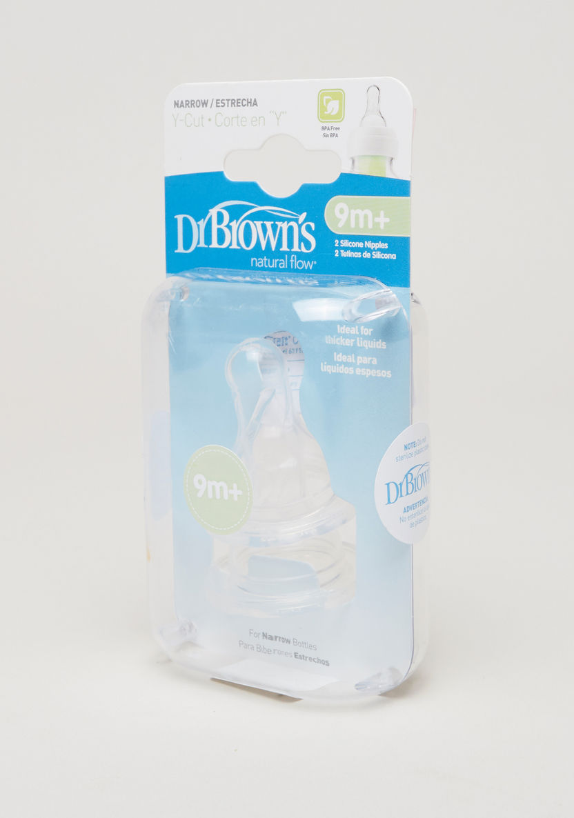 Dr. Brown's Silicone Teats - Set of 2-Bottles and Teats-image-0