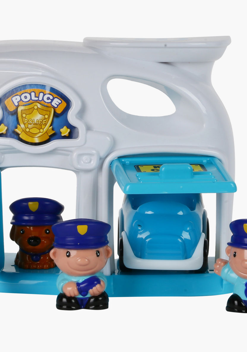 Keenway Mega City Police Station Playset-Role Play-image-1