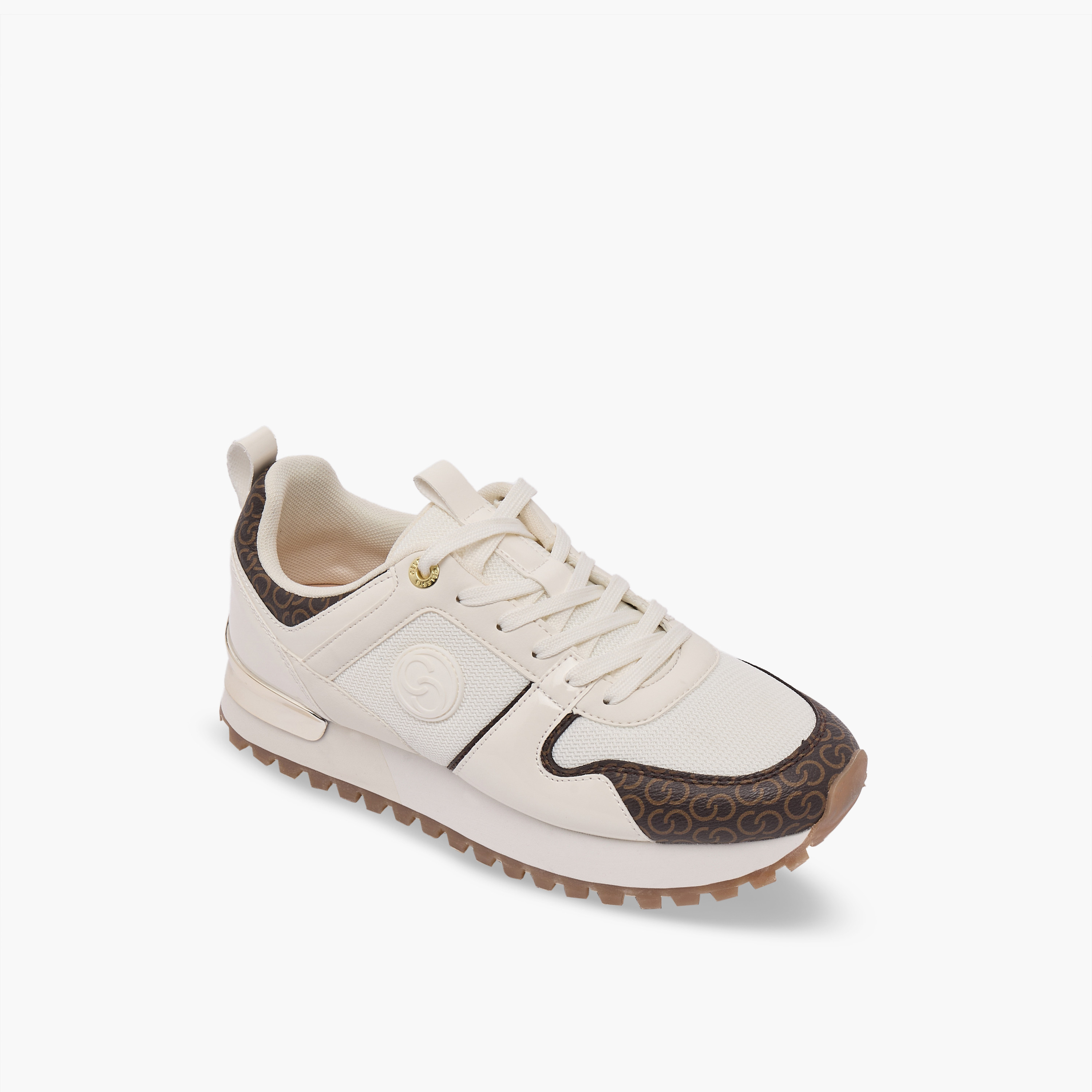 حذاء سنيكرز طول الكاحل بطبعات مونوجرام ورباط للنساء من سيلست-women-shoes-sneakers-image-2