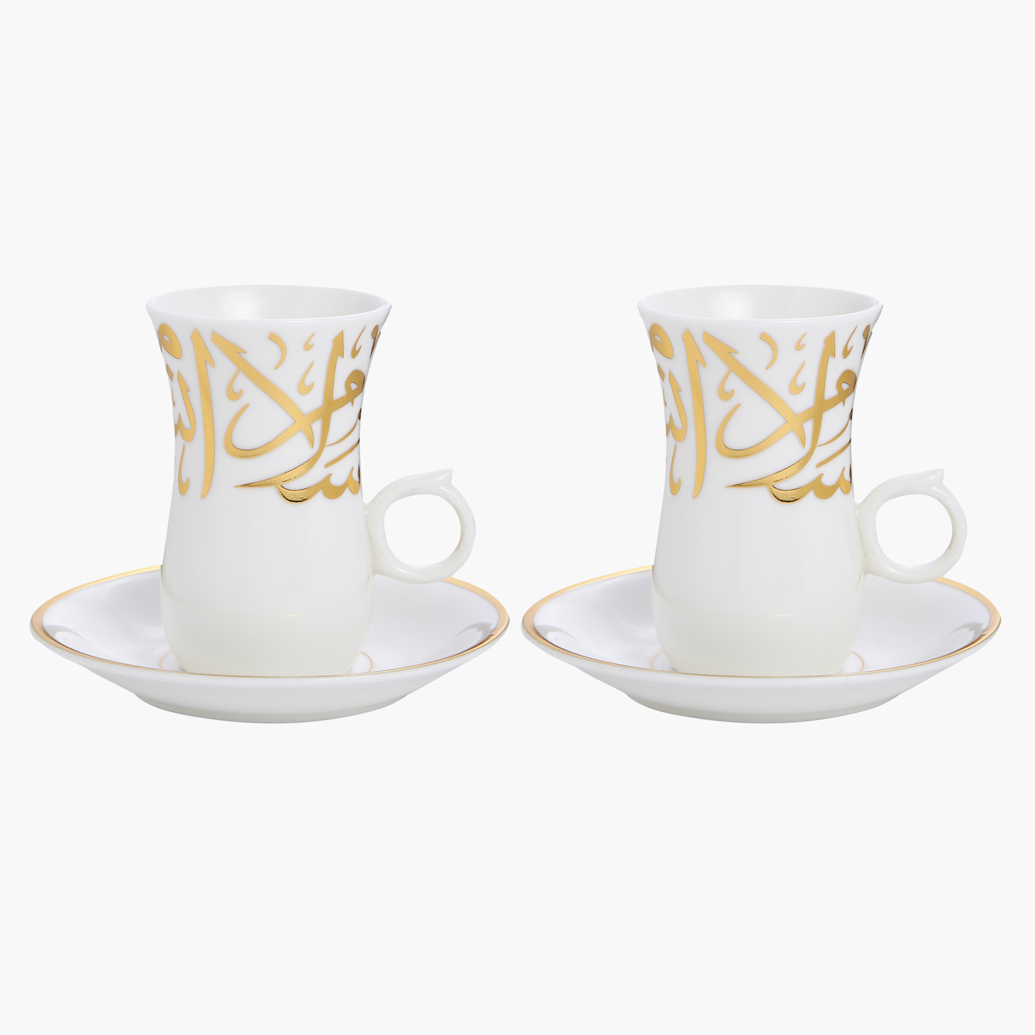 Calligraphy Cup and Saucer - Set of 2-household-dining-teaandcoffee-teaandcoffeesets-image-2