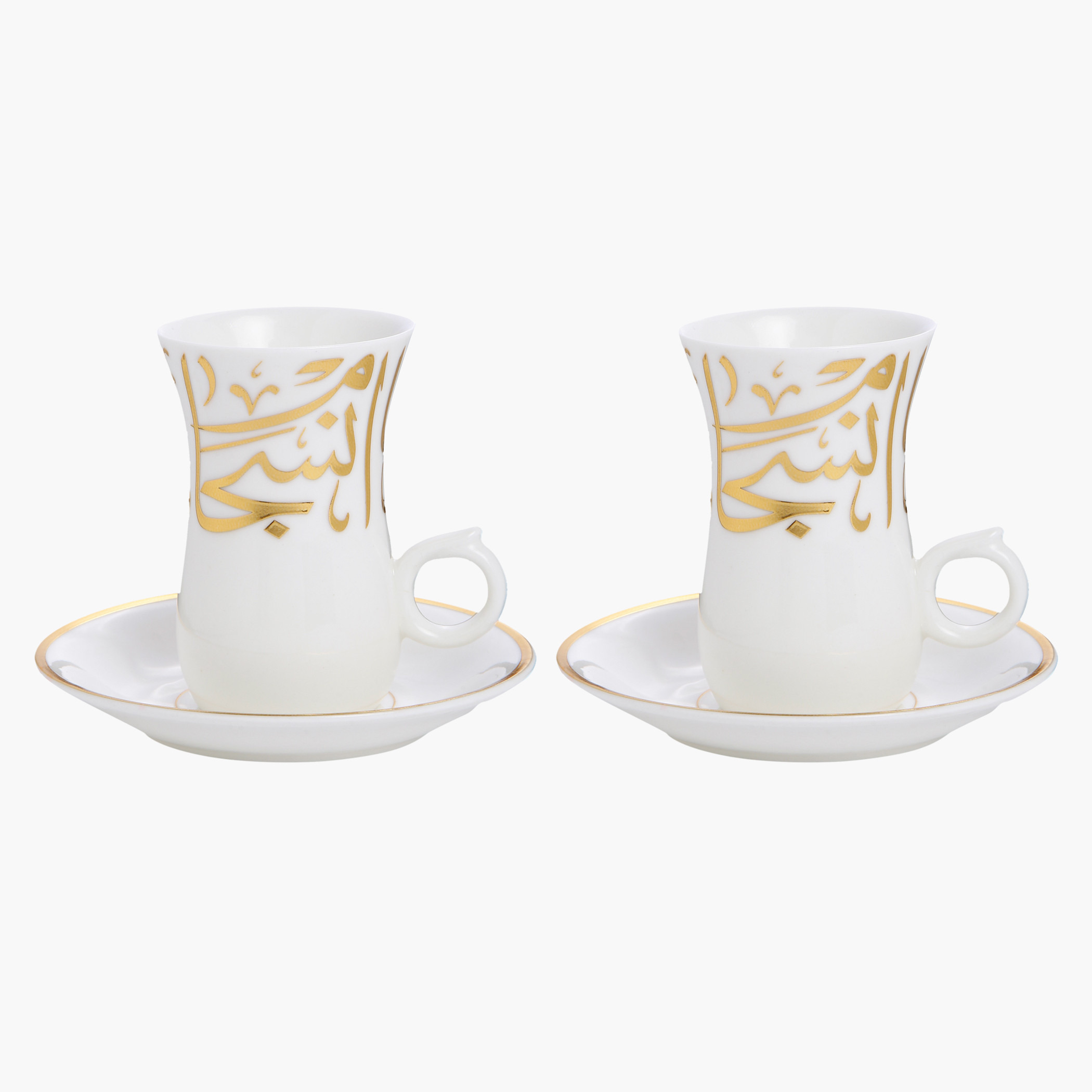 Calligraphy Cup and Saucer - Set of 2-household-dining-teaandcoffee-teaandcoffeesets-image-2