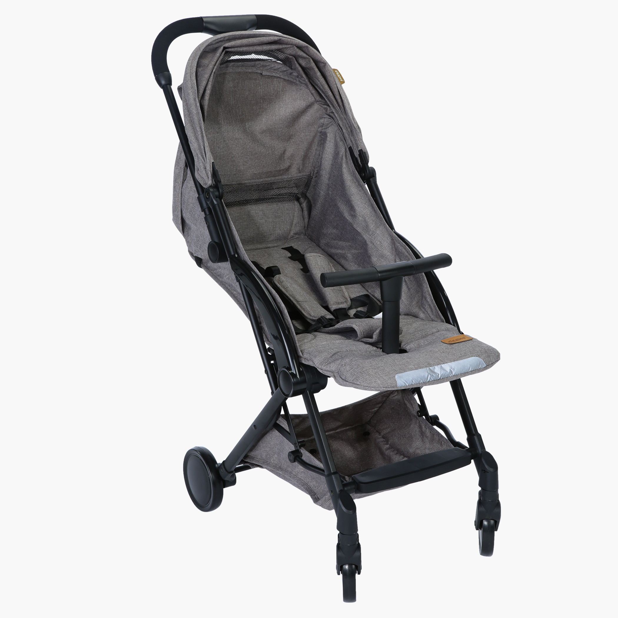 Giggles Grey Baby Stroller with One-Hand Fold Feature (Upto 3 years)-baby-gear-strollersandprams-strollers-image-2