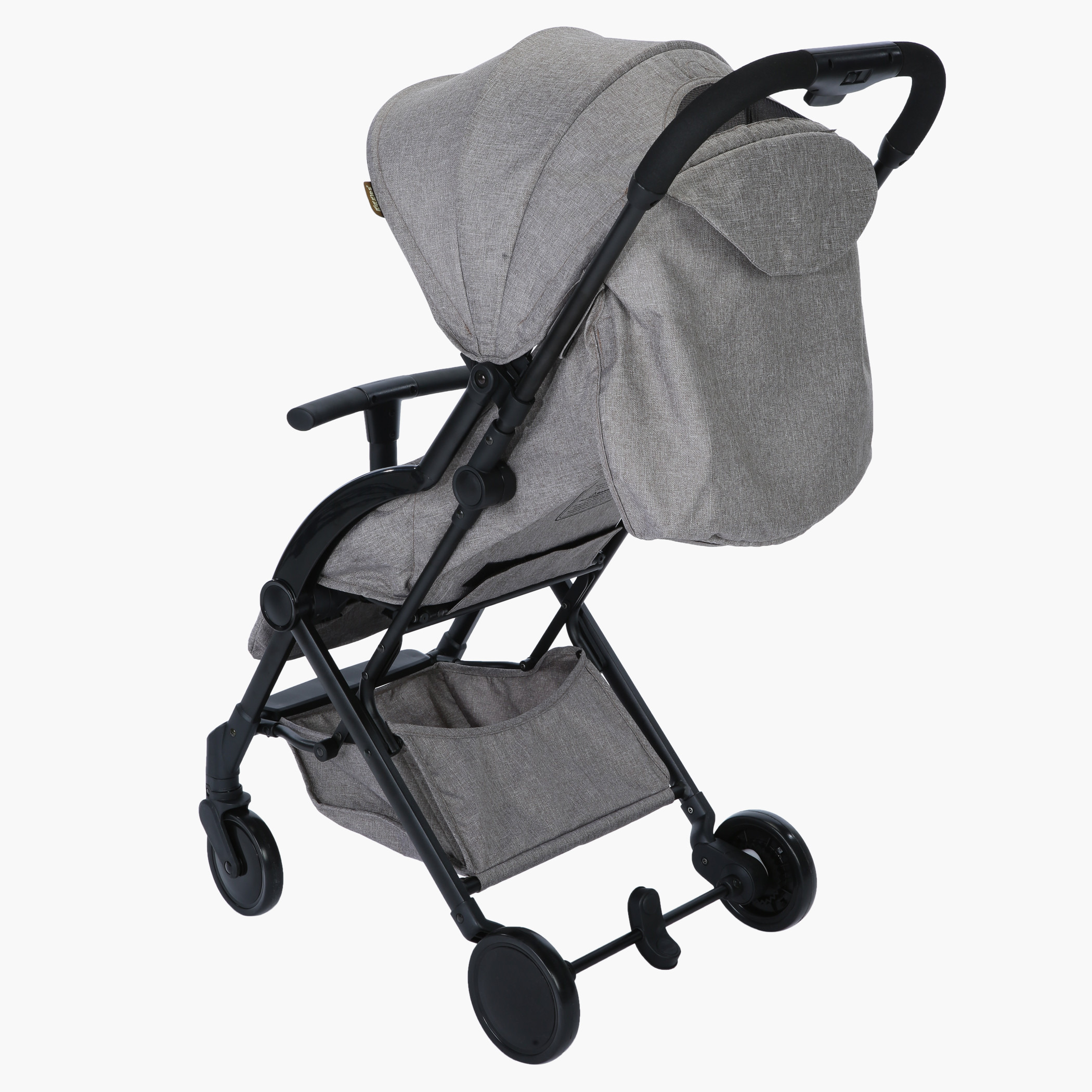 Giggles Grey Baby Stroller with One-Hand Fold Feature (Upto 3 years)-baby-gear-strollersandprams-strollers-image-4